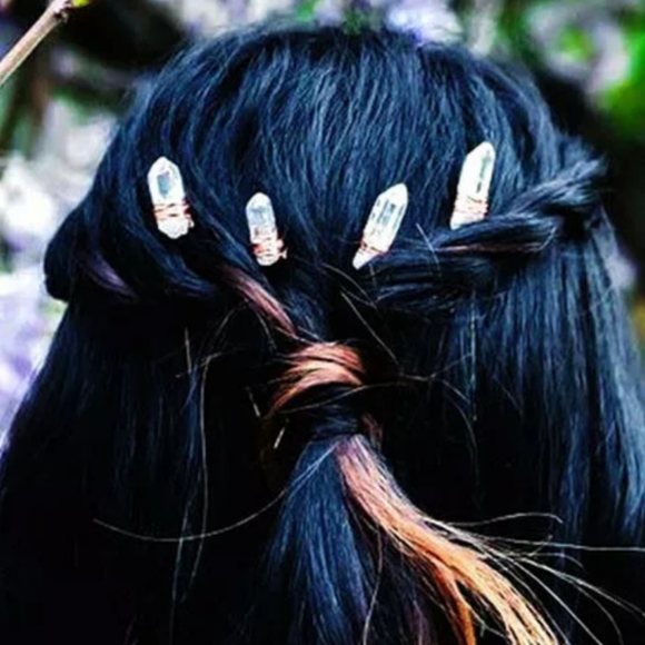 Accessories - "Quartz Castle" 2 Piece Bobby pins set